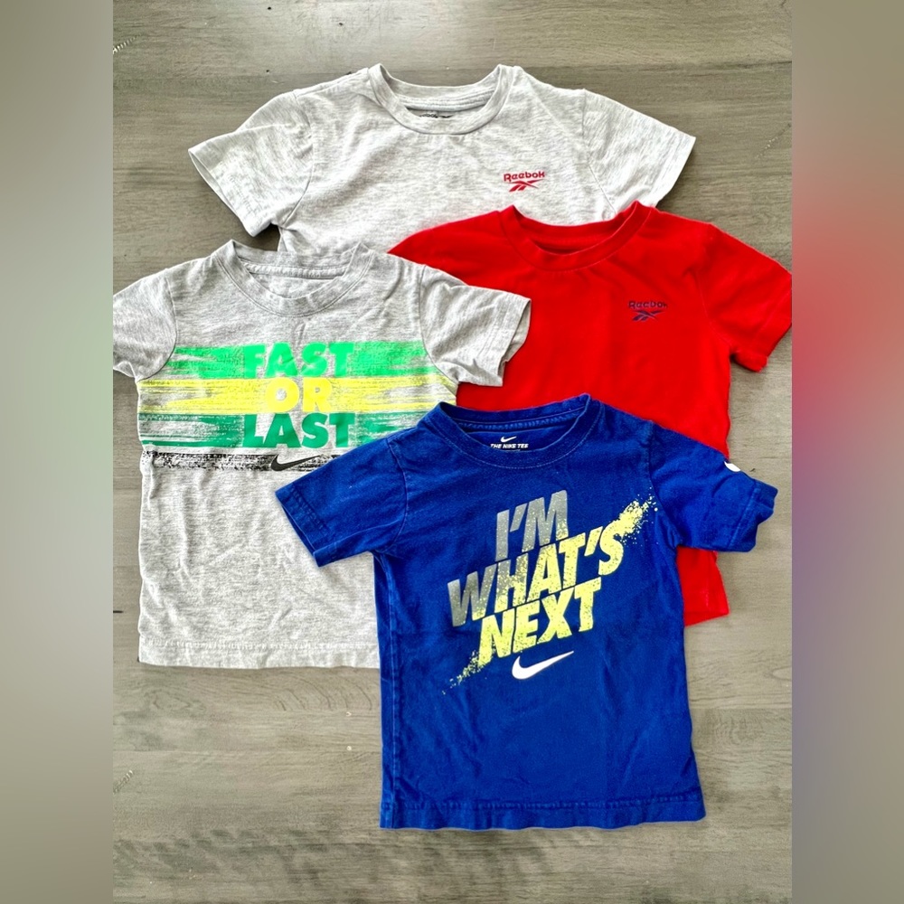 Boys Nike/Reebok bundle of 4 shirts